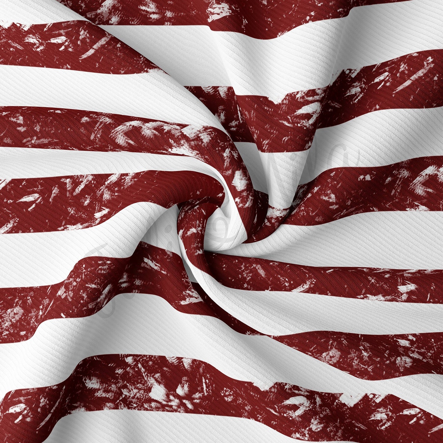 Rib Knit Fabric  RBK1535 4th of July Patriotic