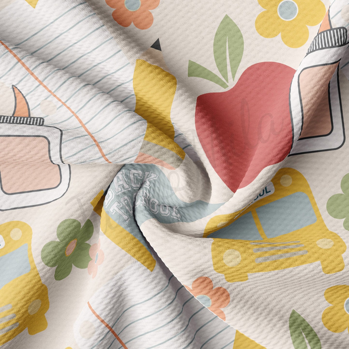 Back to School Bullet Textured Fabric AA1549