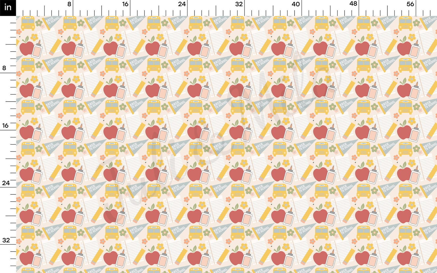 Back to School Bullet Textured Fabric AA1549