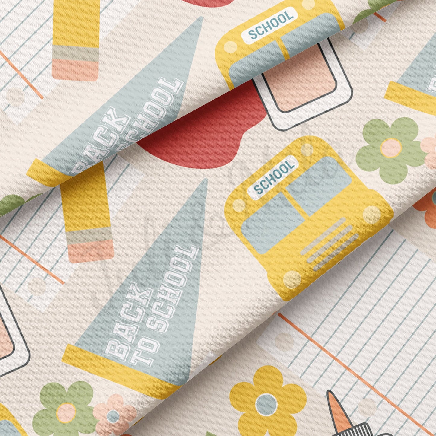 Back to School Bullet Textured Fabric AA1549