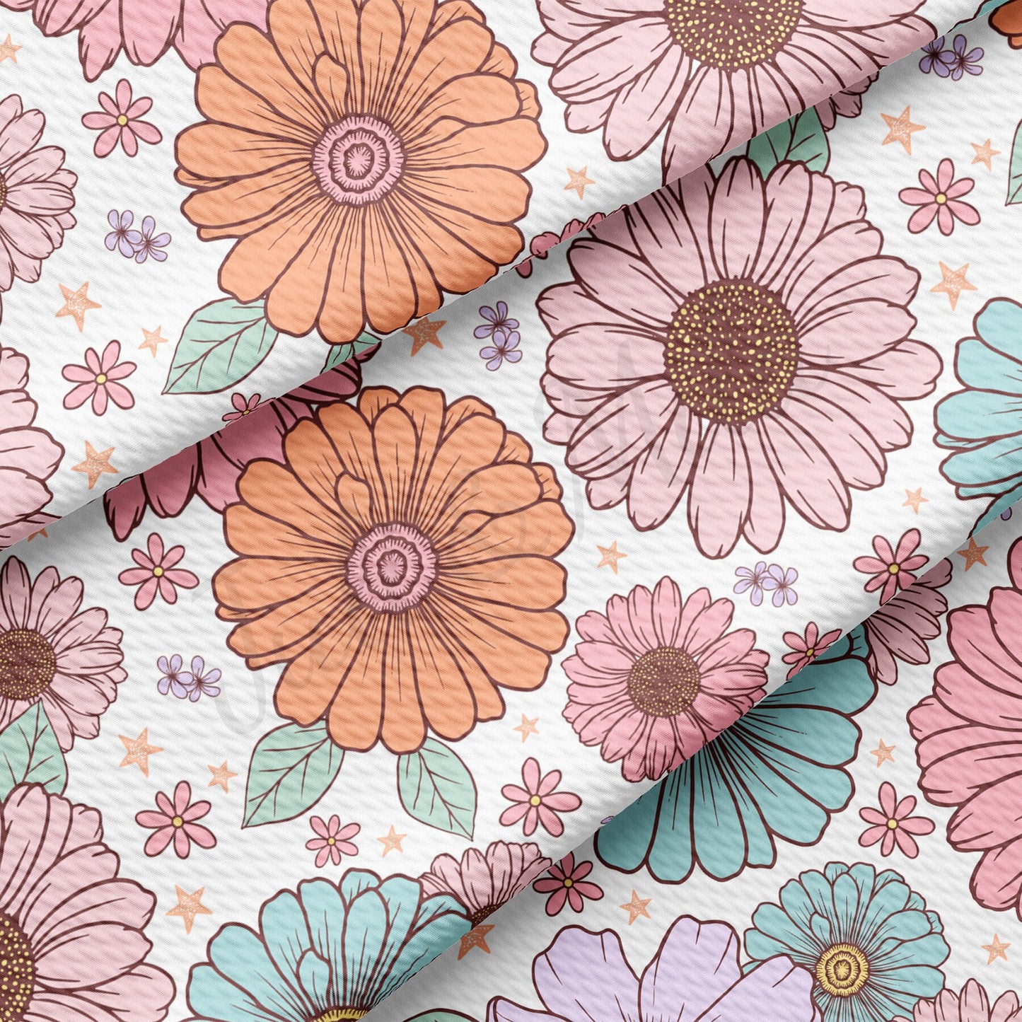 Floral  Bullet Textured Fabric by the yard AA1581