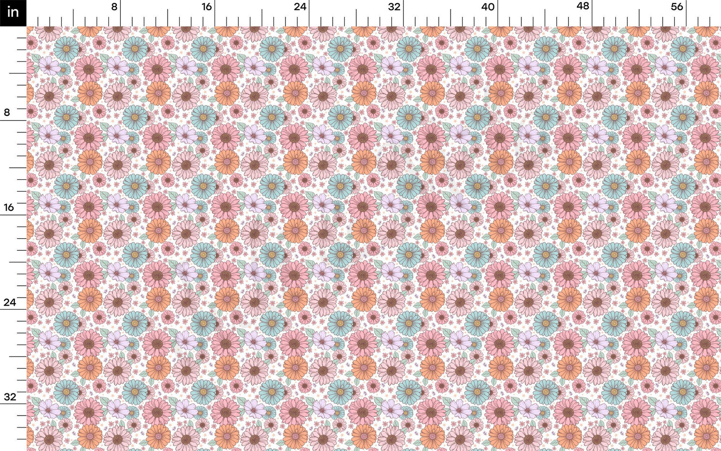 Floral  Bullet Textured Fabric by the yard AA1581