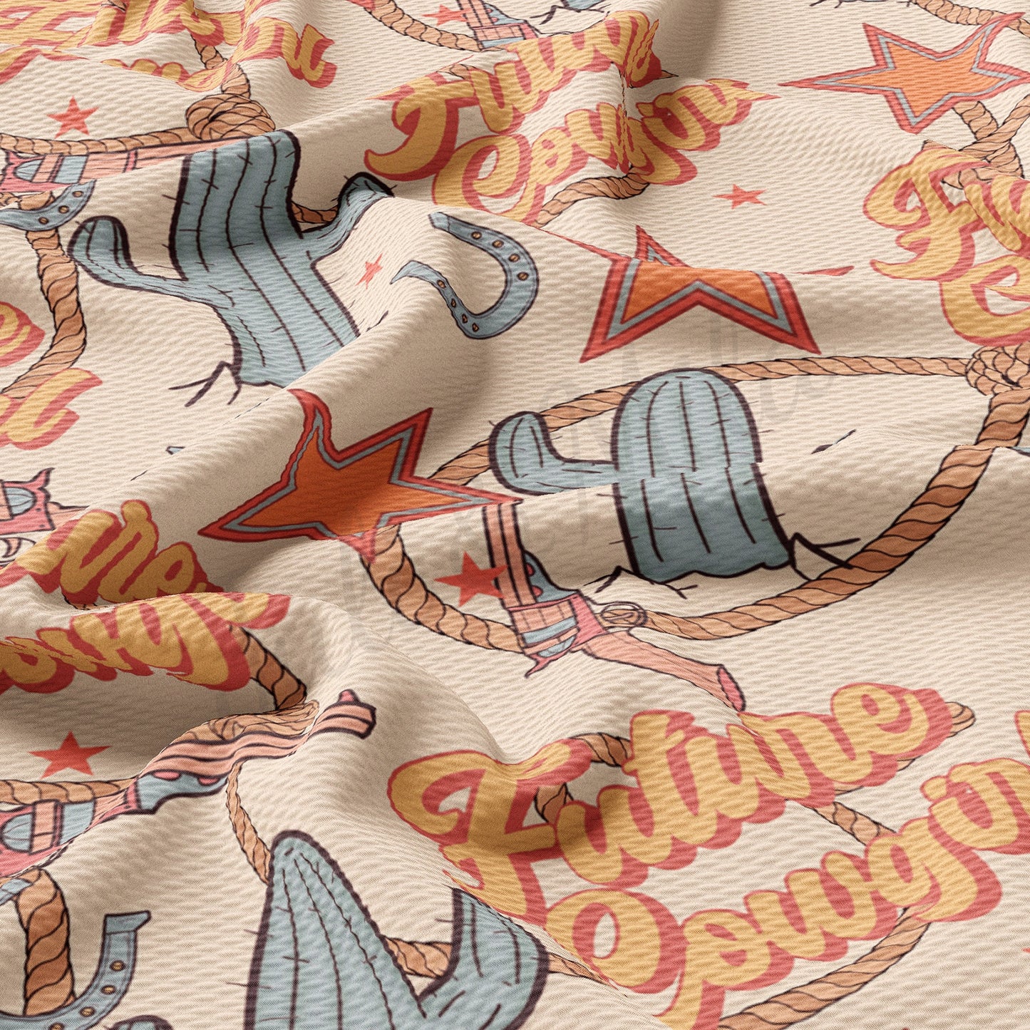 Future Cowgirl Boho Bullet Textured Fabric by the yard AA1587