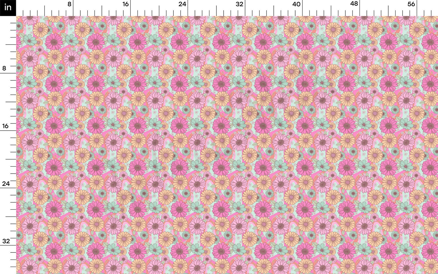 Floral  Bullet Textured Fabric by the yard AA1607