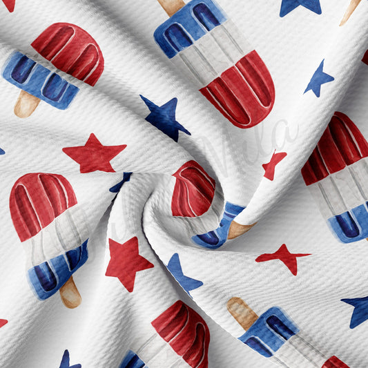 Patriotic 4th of July  Bullet Textured Fabric AA1611