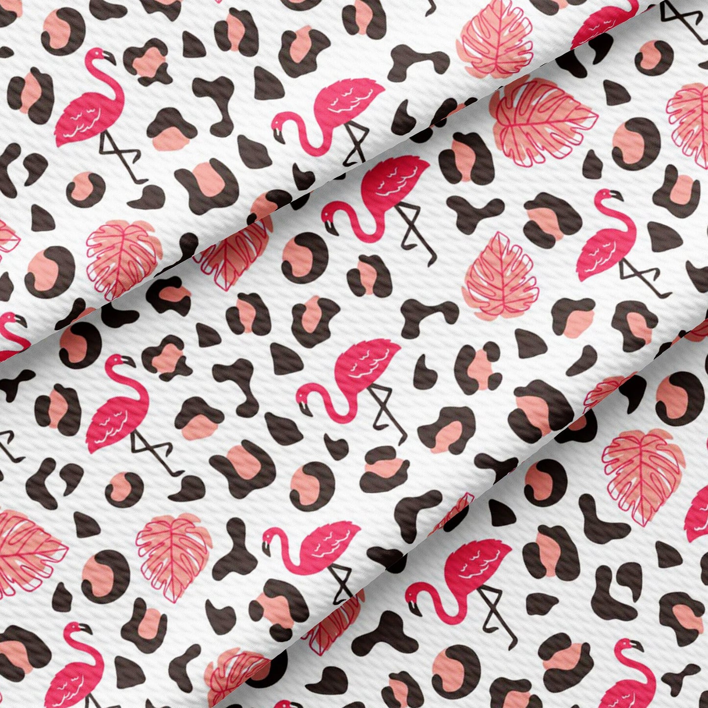 Flamingo Cheetah  Bullet Textured Fabric by the yard AA1632