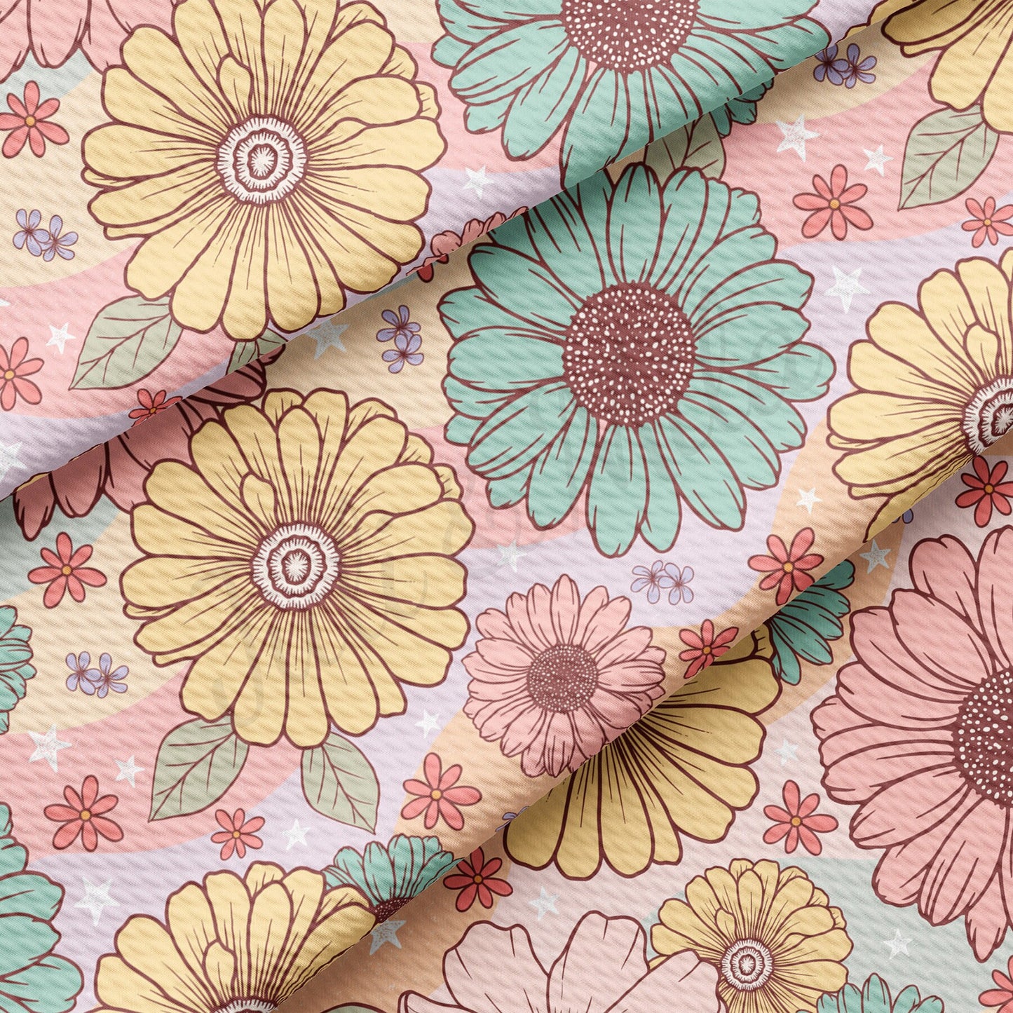 Floral Bullet Textured Fabric by the yard AA1637