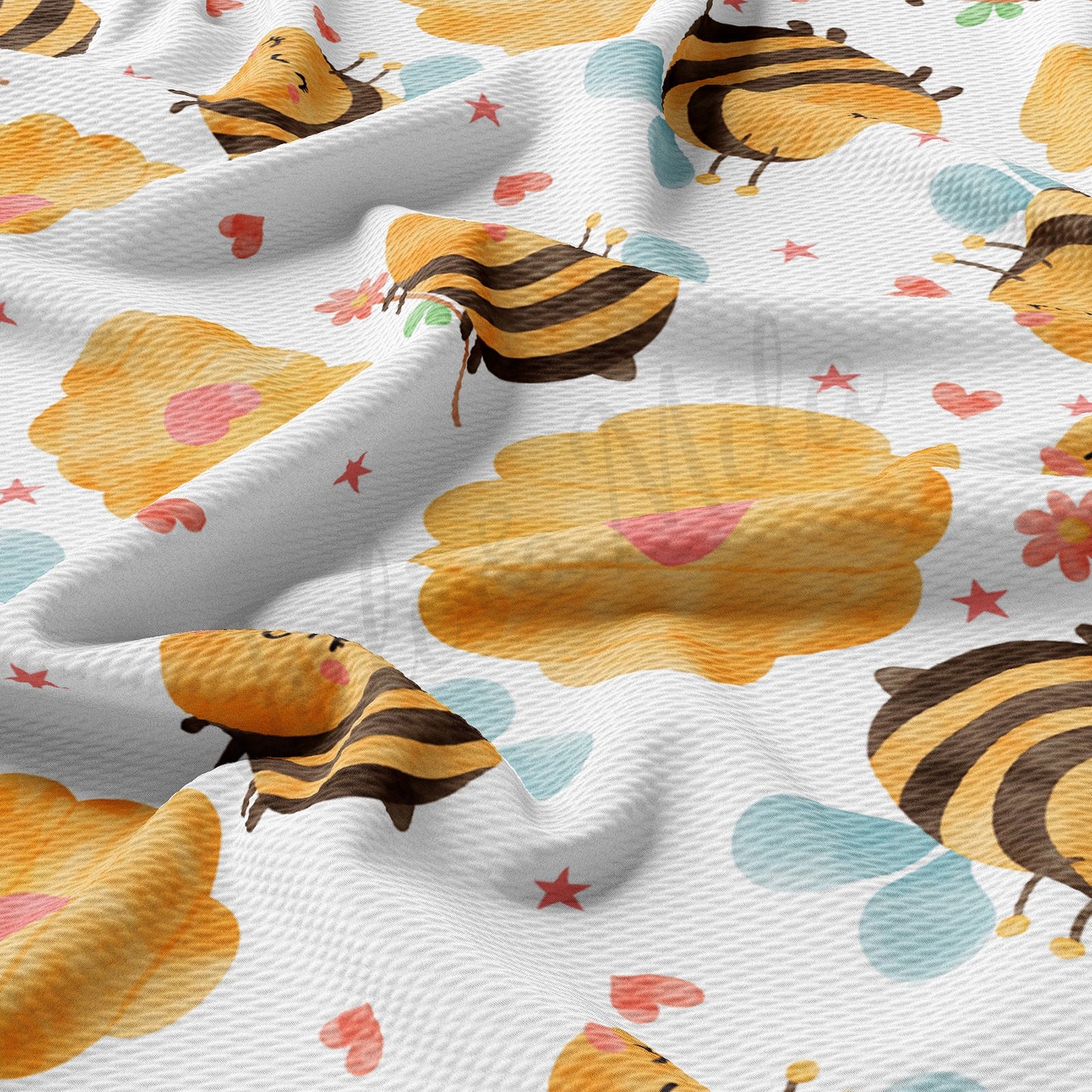 Bees  Bullet Textured Fabric by the yard AA1638