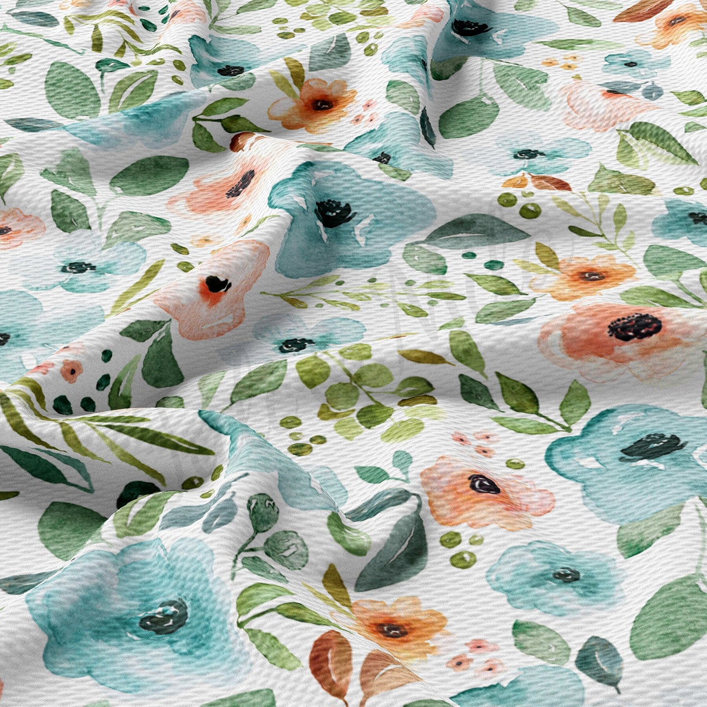 Floral l Bullet Textured Fabric by the yard AA1639