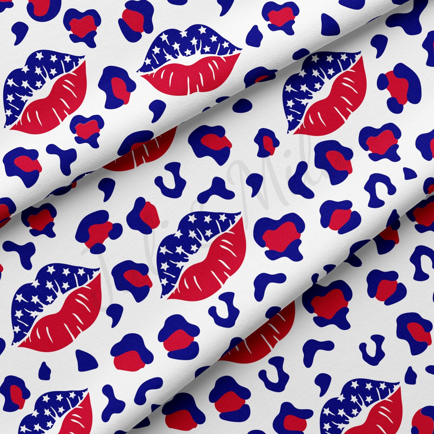 4th of July Patriotic  Fabric Double Brushed Polyester Fabric DBP1610