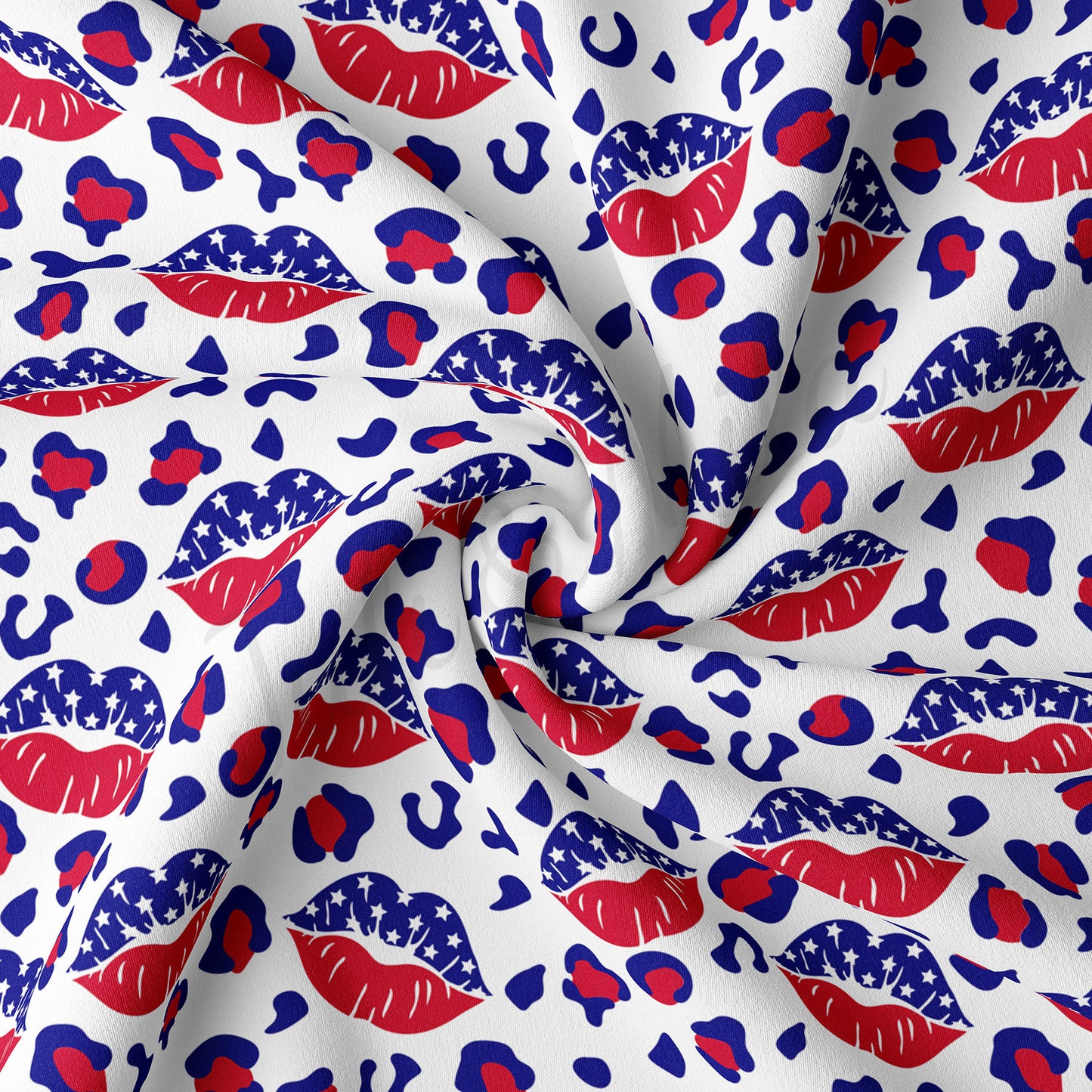 4th of July Patriotic  Fabric Double Brushed Polyester Fabric DBP1610