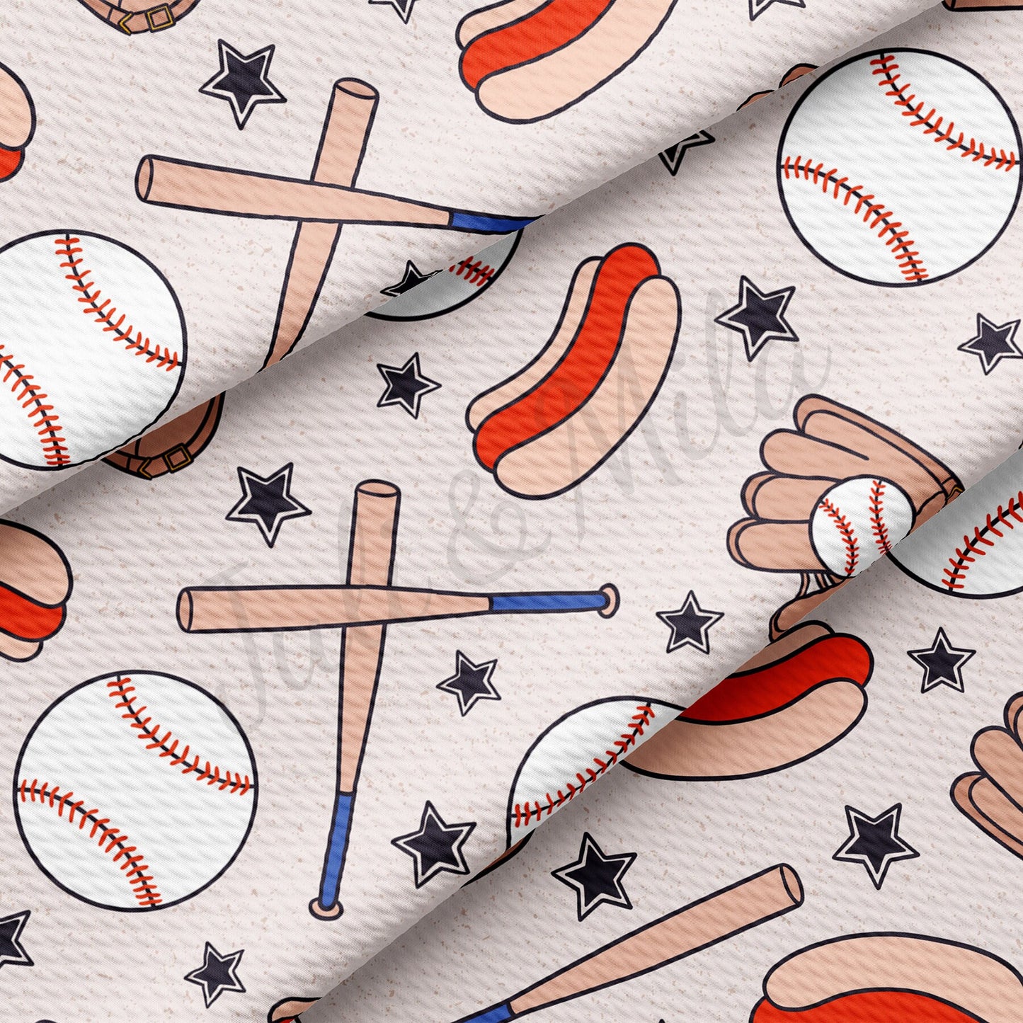 Baseball Bullet Textured Fabric AA1484