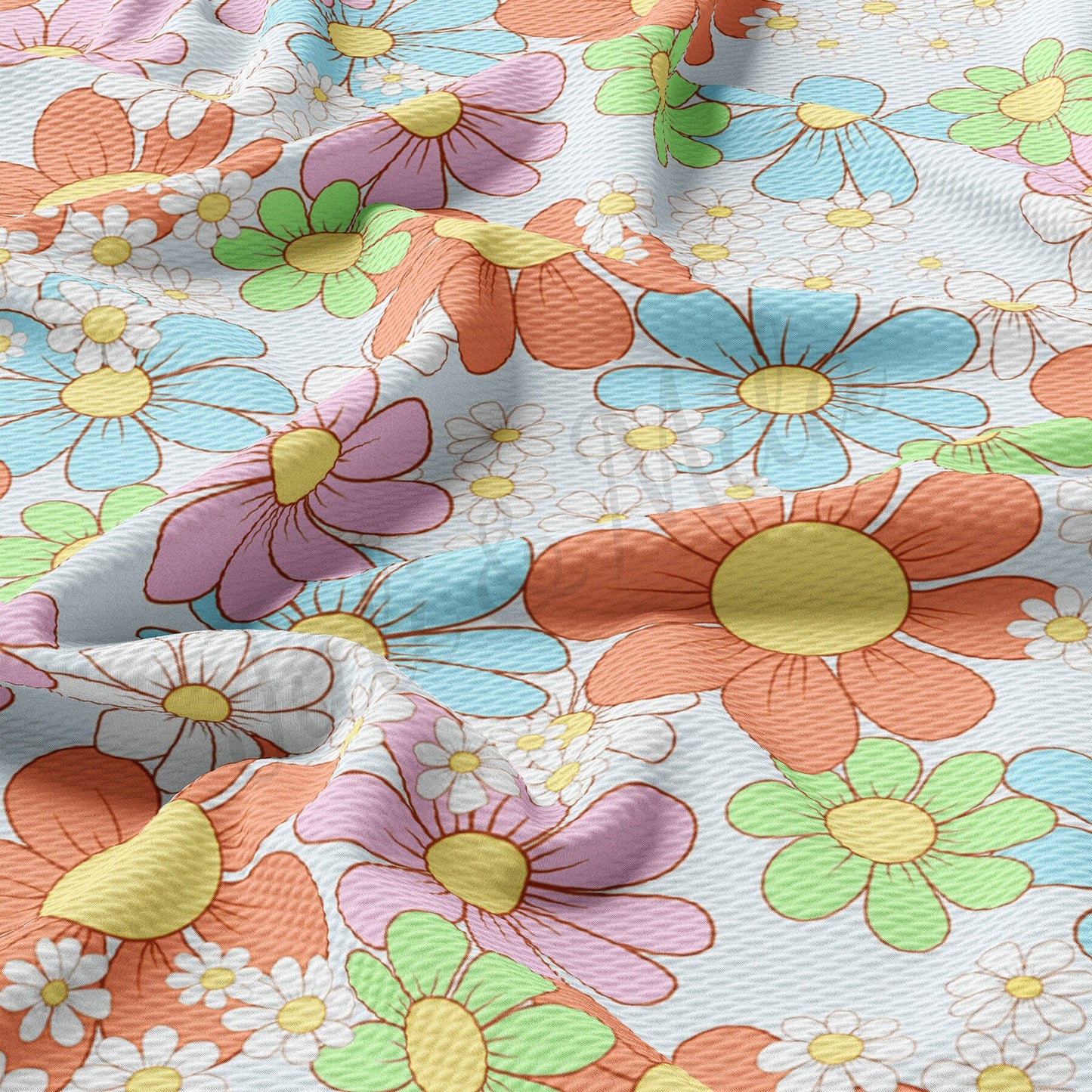 Floral  Bullet Textured Fabric  AA1490