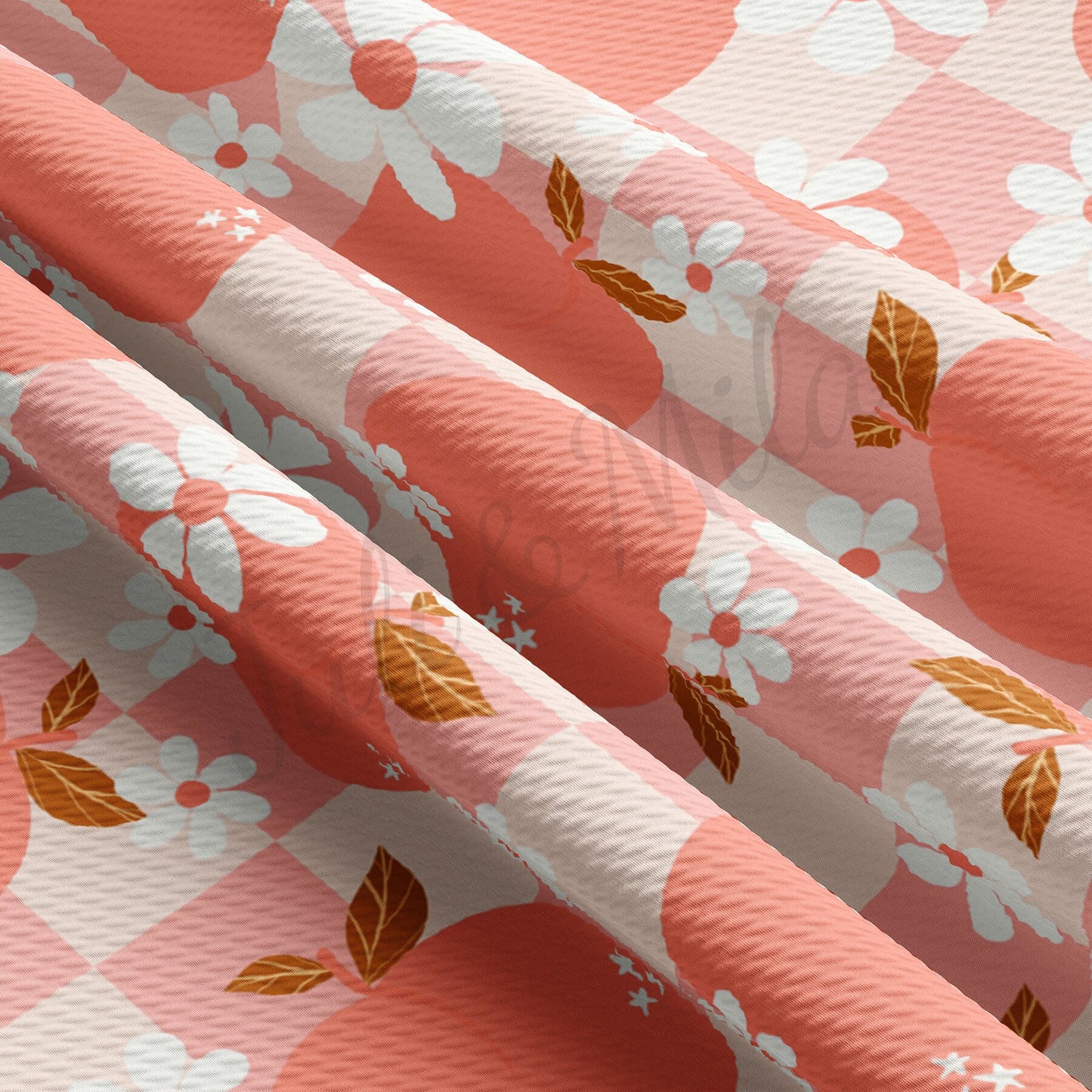 Peach  Bullet Textured Fabric AA1493