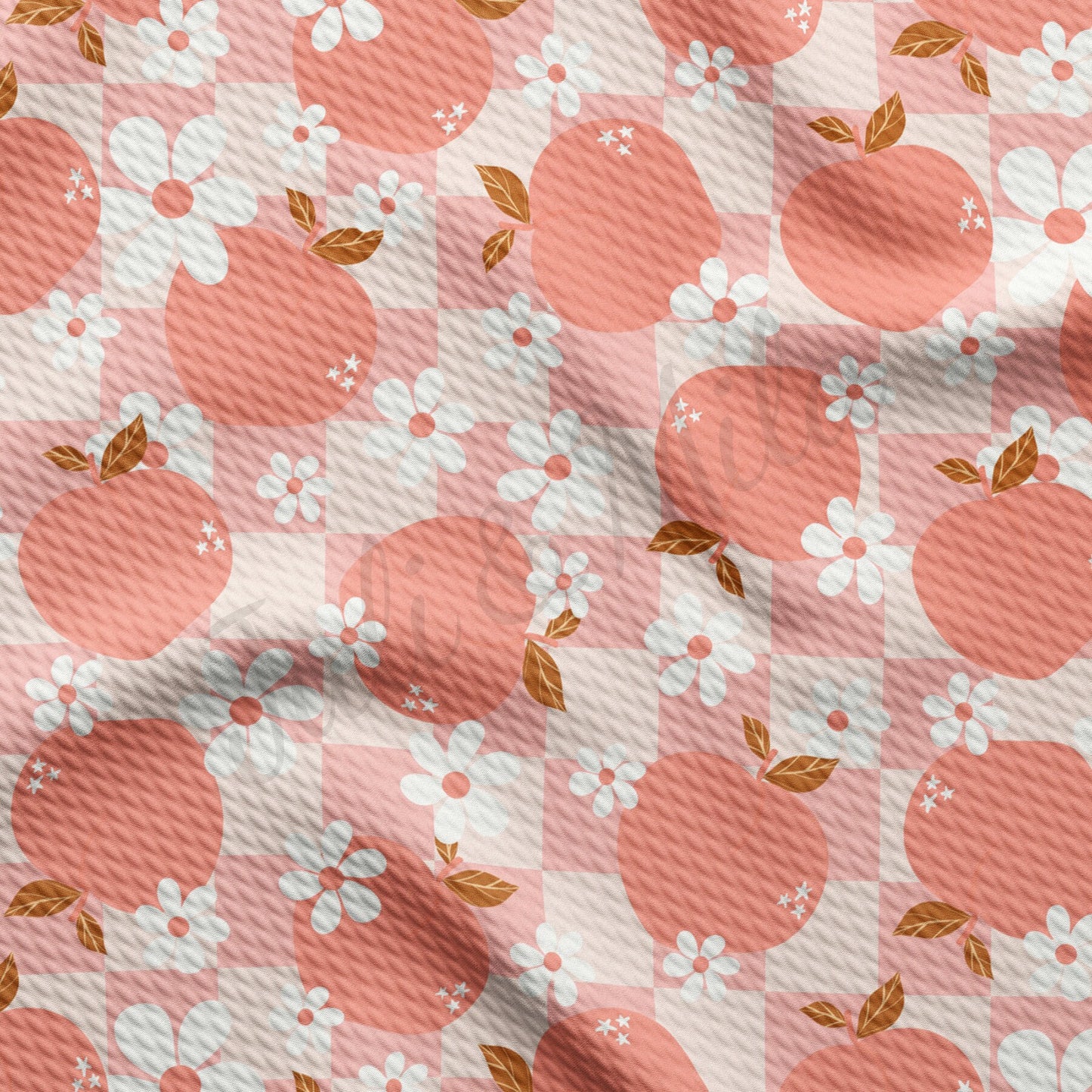 Peach  Bullet Textured Fabric AA1493