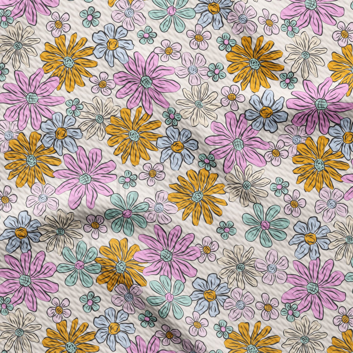 Floral Bullet Textured Fabric AA1499