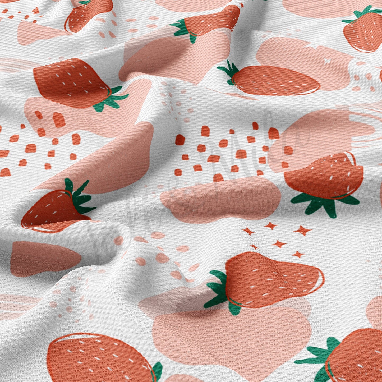 Strawberry  Bullet Textured Fabric AA1534