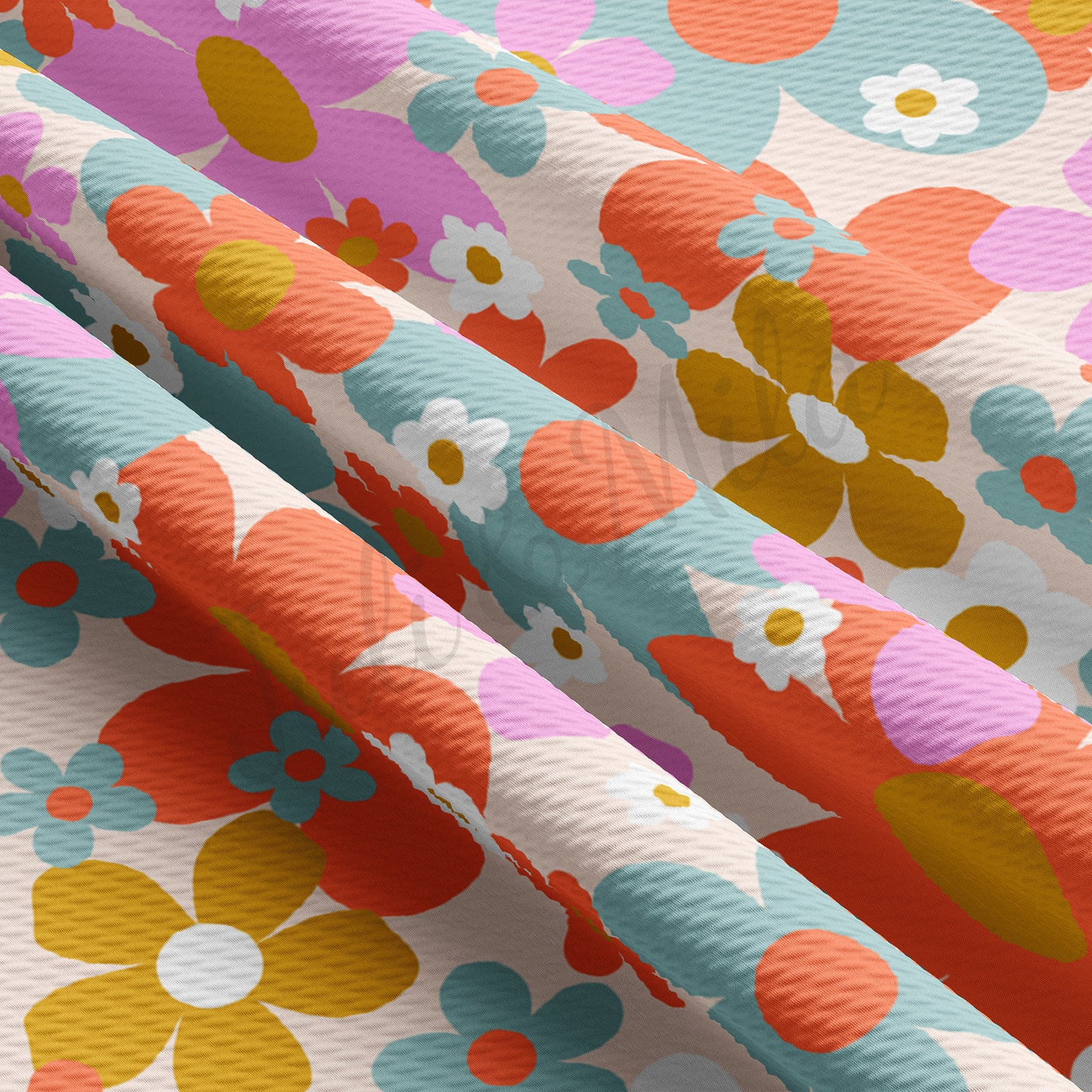 Floral Bullet Textured Fabric AA1538