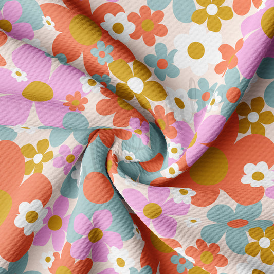 Floral  Bullet Textured Fabric  AA1538