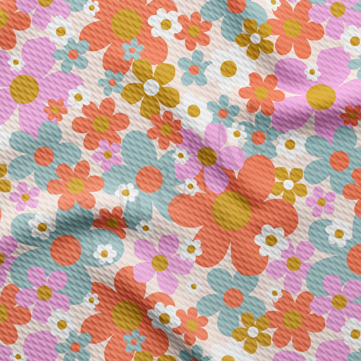 Floral  Bullet Textured Fabric  AA1538