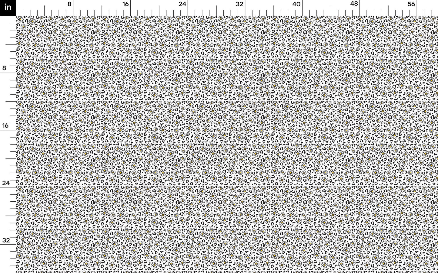 Floral Rib Knit Fabric  RBK1572