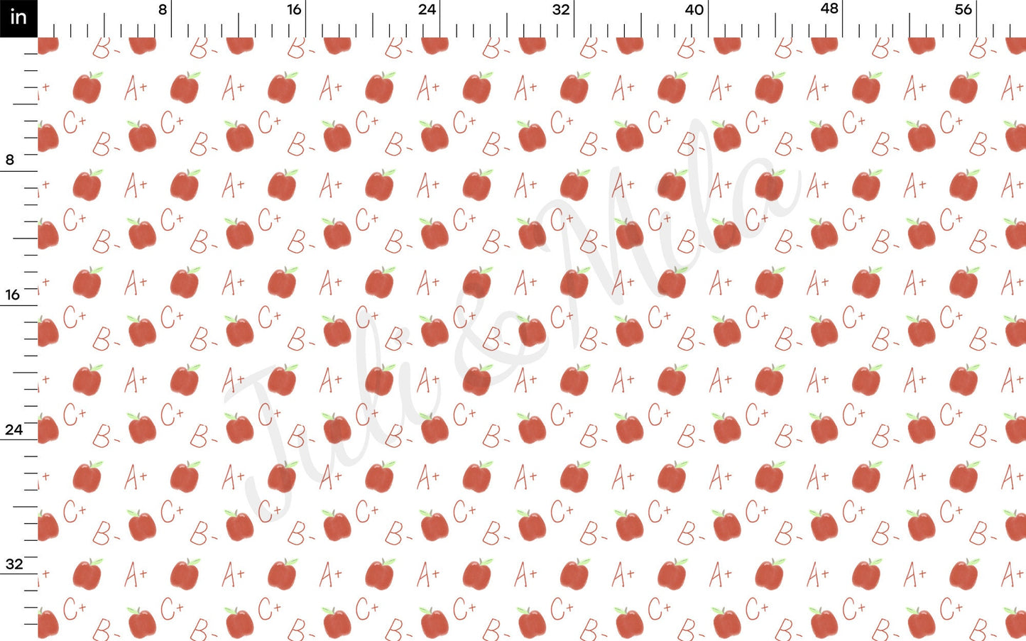 Back to School Rib Knit Fabric  RBK1631