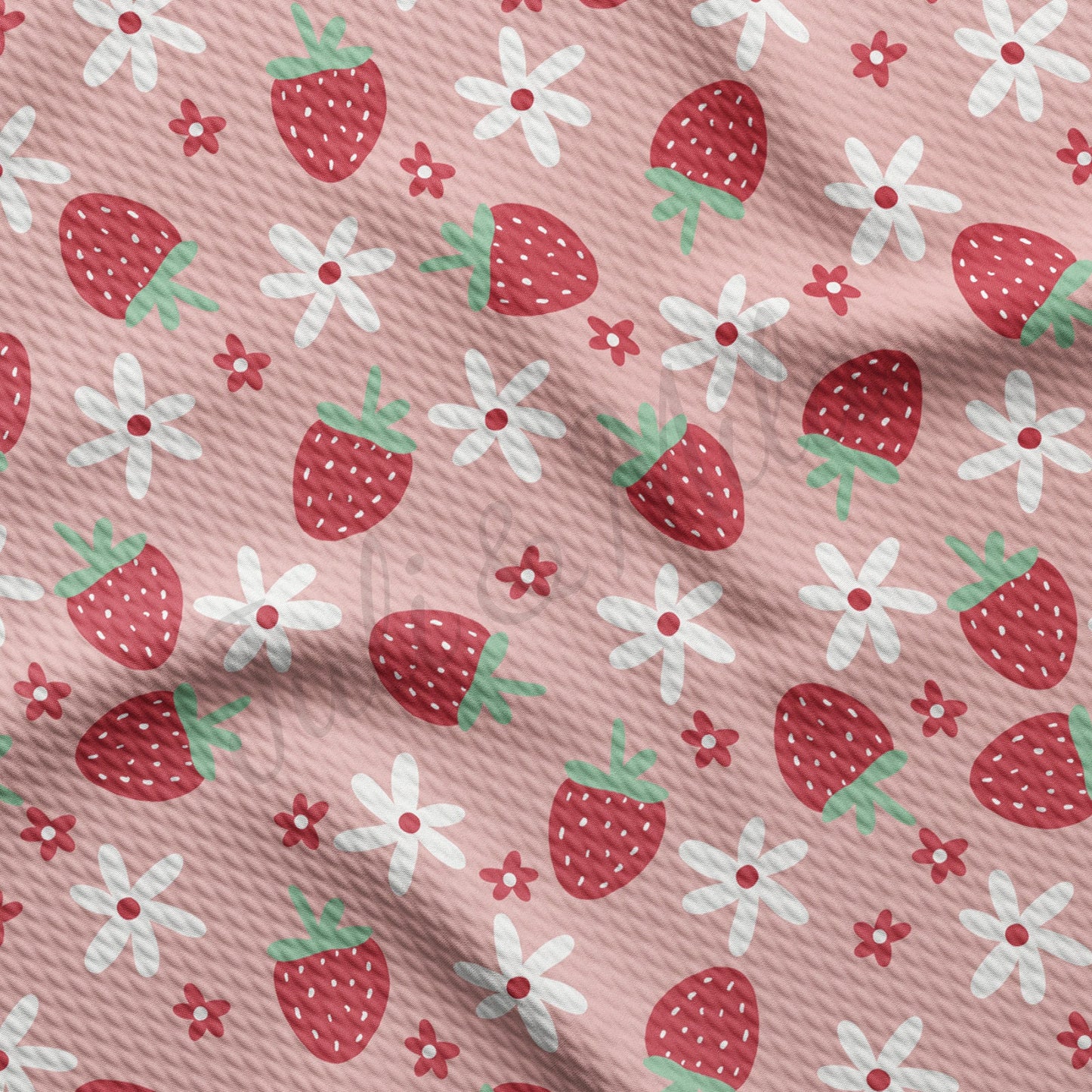 Strawberry Summer Bullet Textured Fabric  AA1663