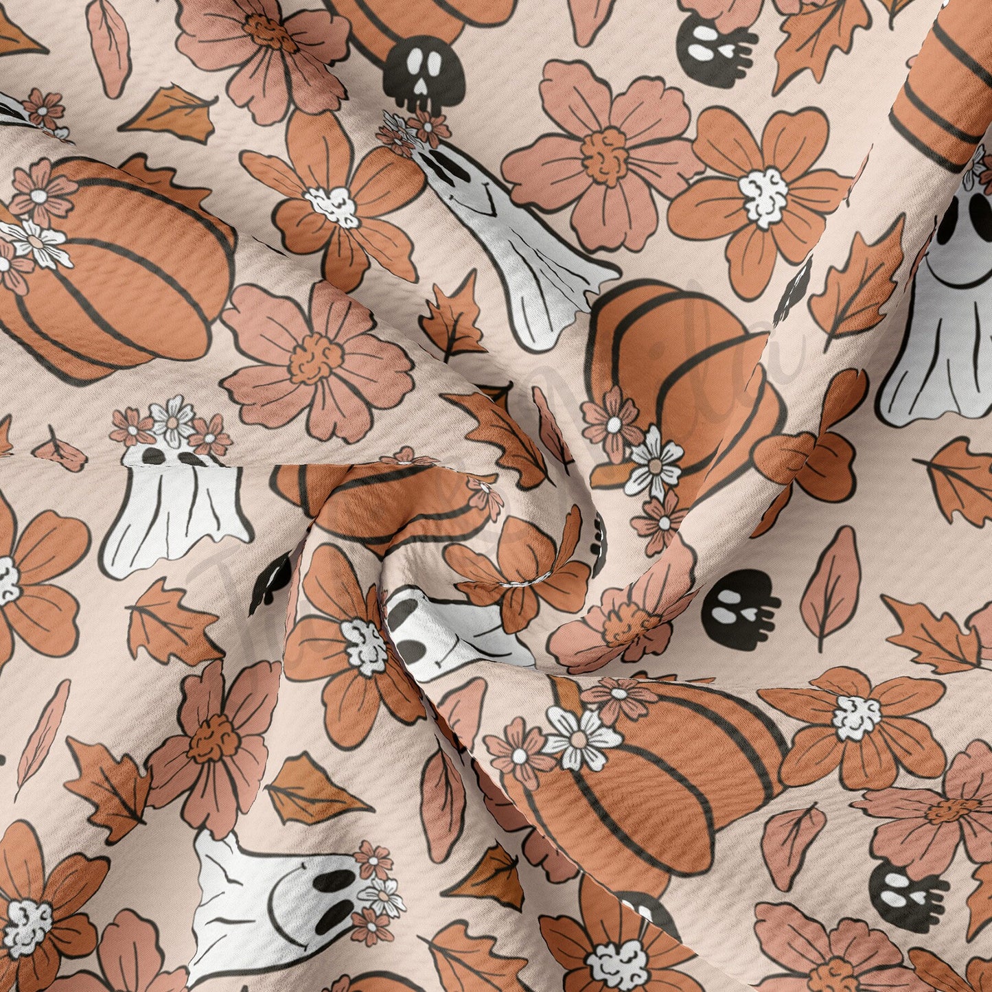 Fall Pumpkin  Bullet Textured Fabric  AA1686