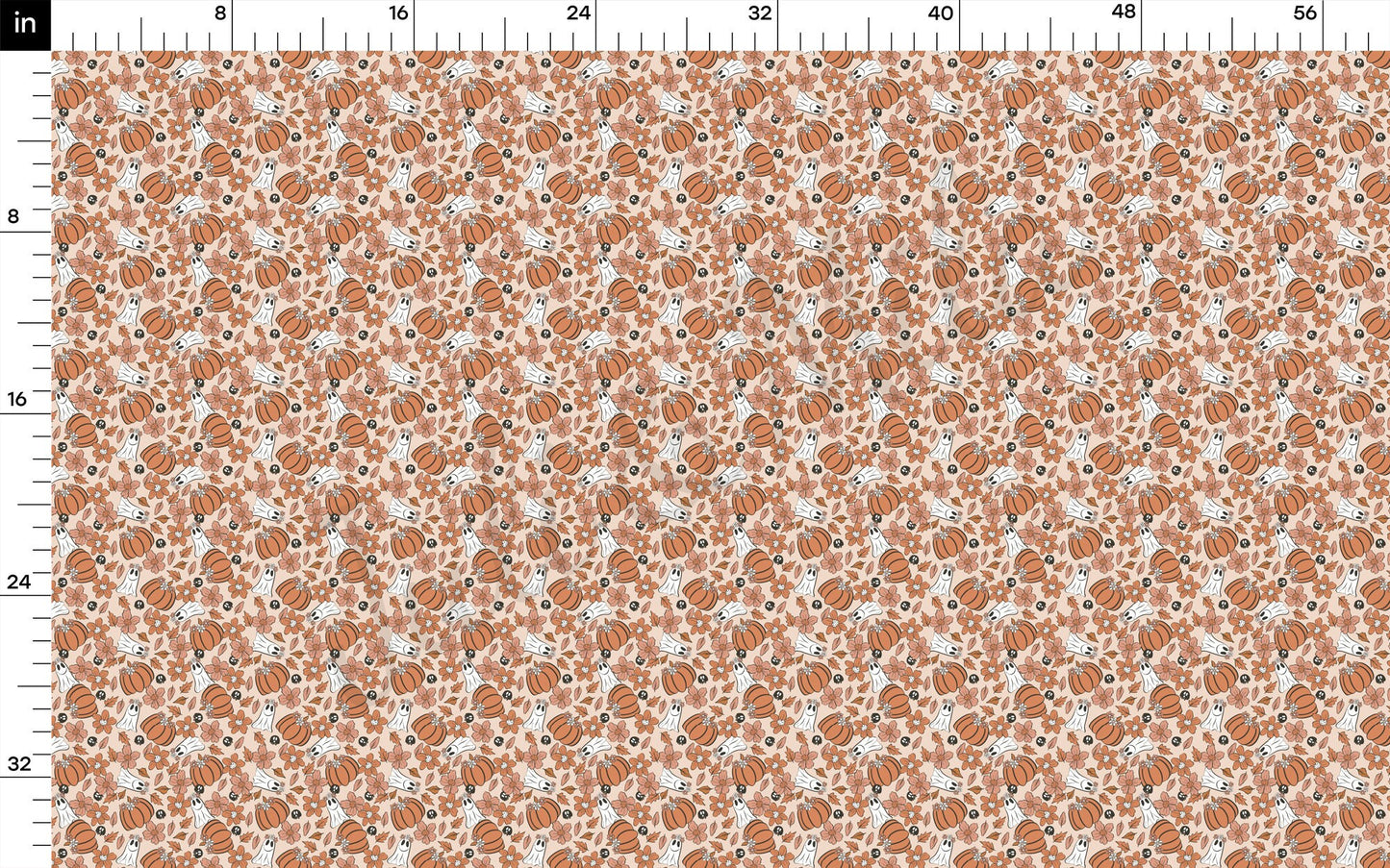 Fall Pumpkin  Bullet Textured Fabric  AA1686