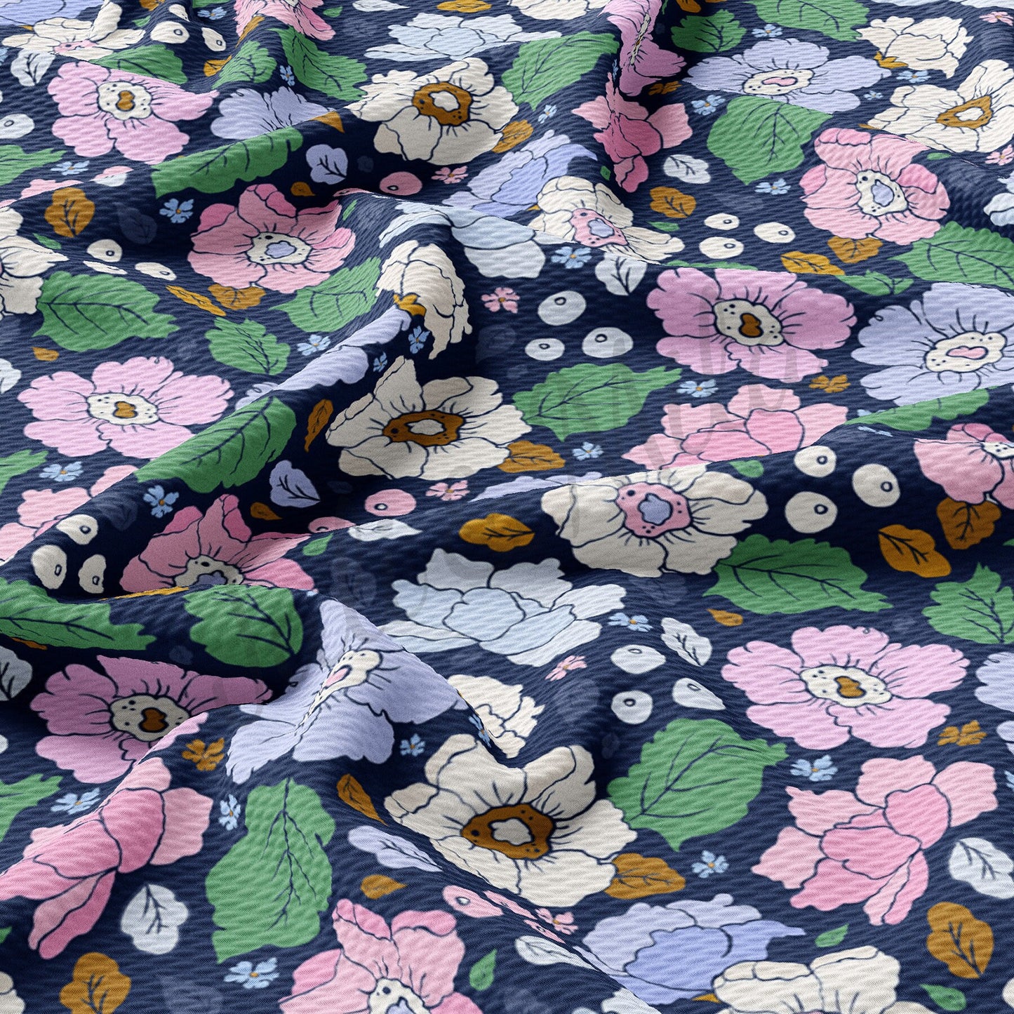 Floral  Bullet Textured Fabric  AA1688