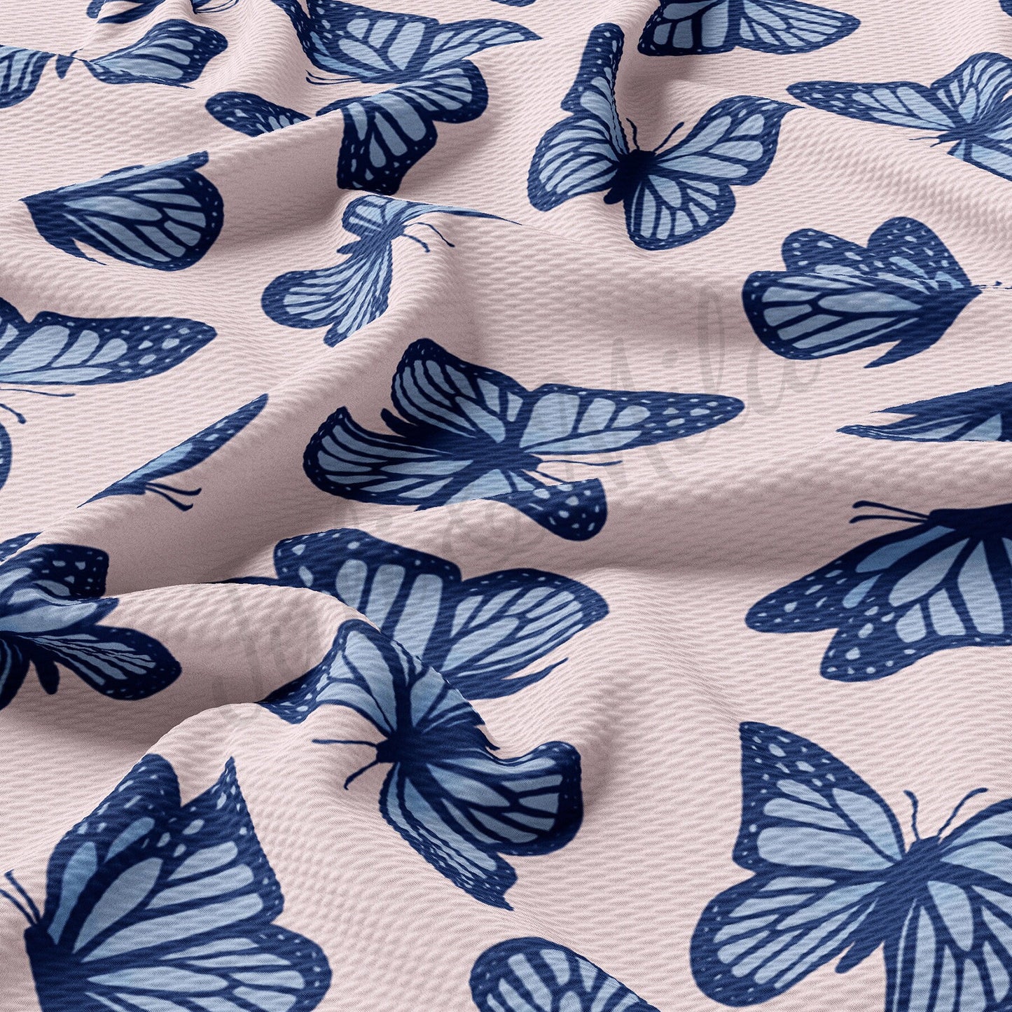 Butterflies Bullet Textured Fabric  AA1711