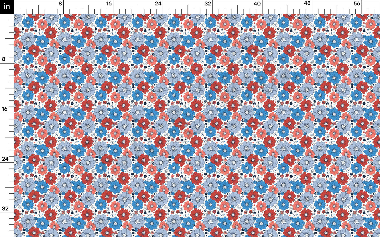 Patriotic 4th of July Bullet Textured Fabric  AA1720