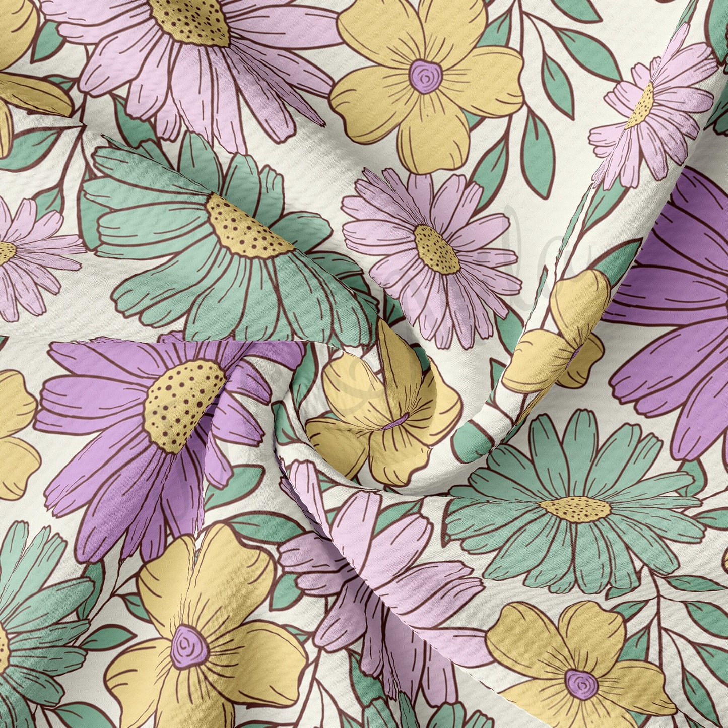 Floral  Bullet Textured Fabric  AA1721