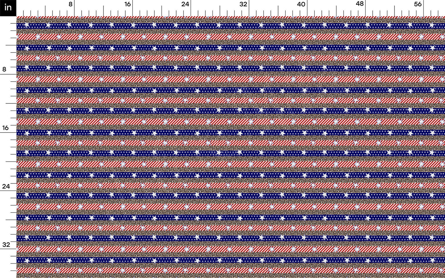 Rib Knit Fabric RBK1505 4th of July Patriotic