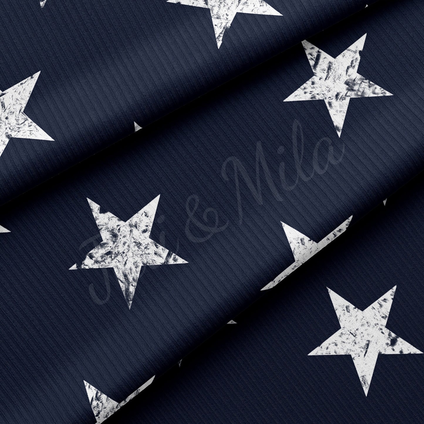 Rib Knit Fabric RBK1533 4th of July Patriotic