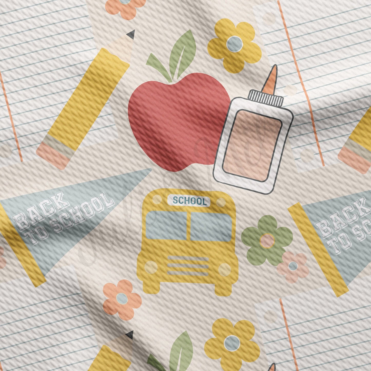 Back to School Bullet Textured Fabric AA1549