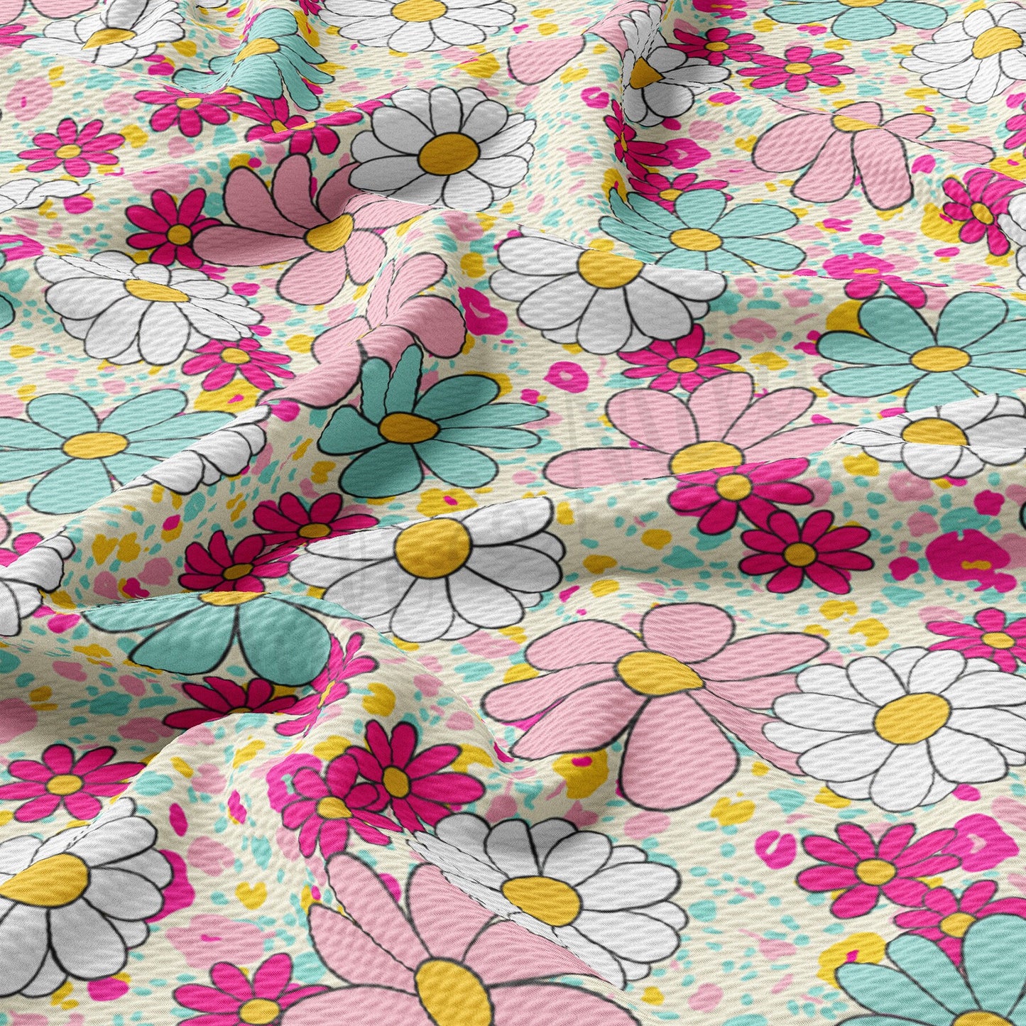 Floral  Bullet Textured Fabric by the yard AA1569