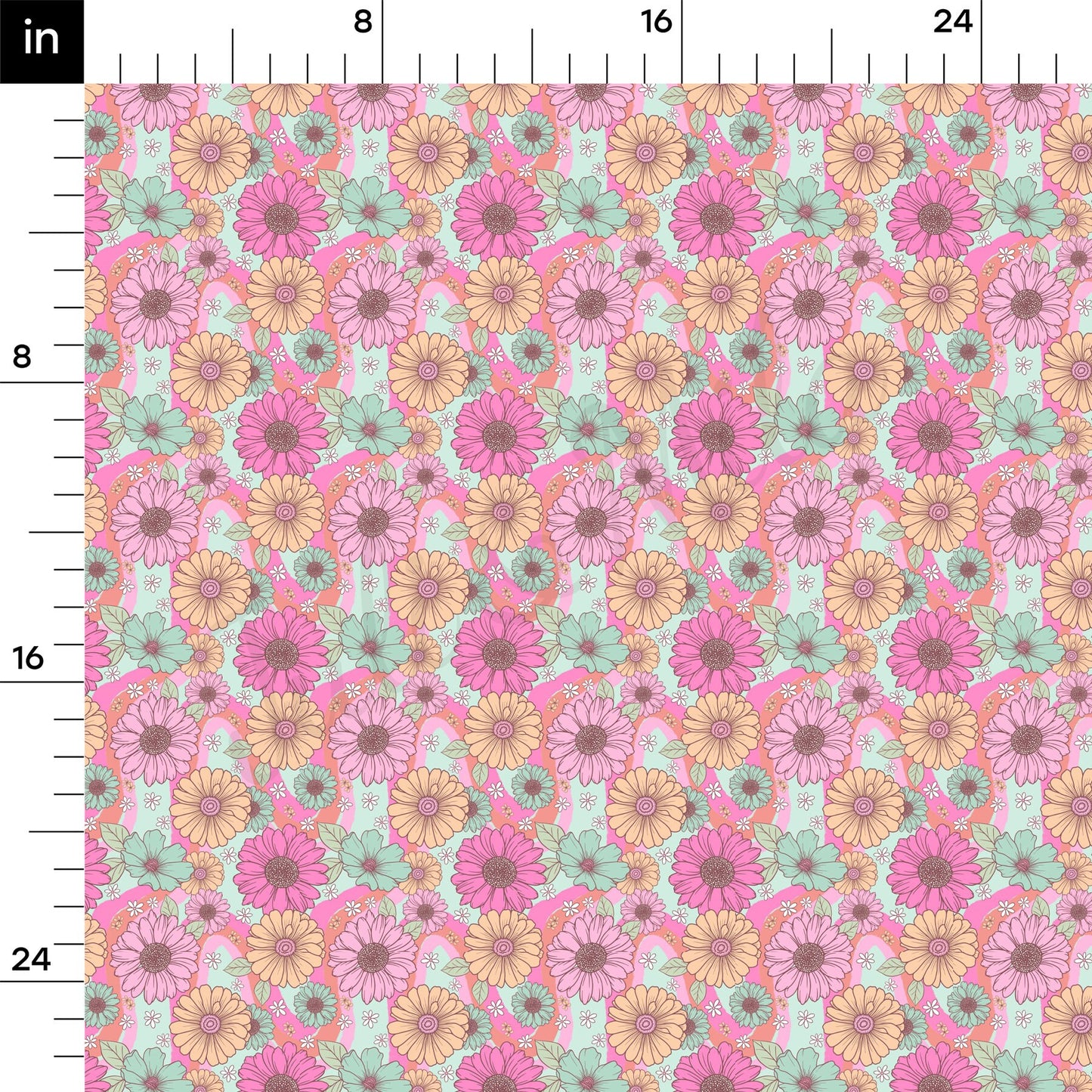 Floral  Bullet Textured Fabric by the yard AA1607