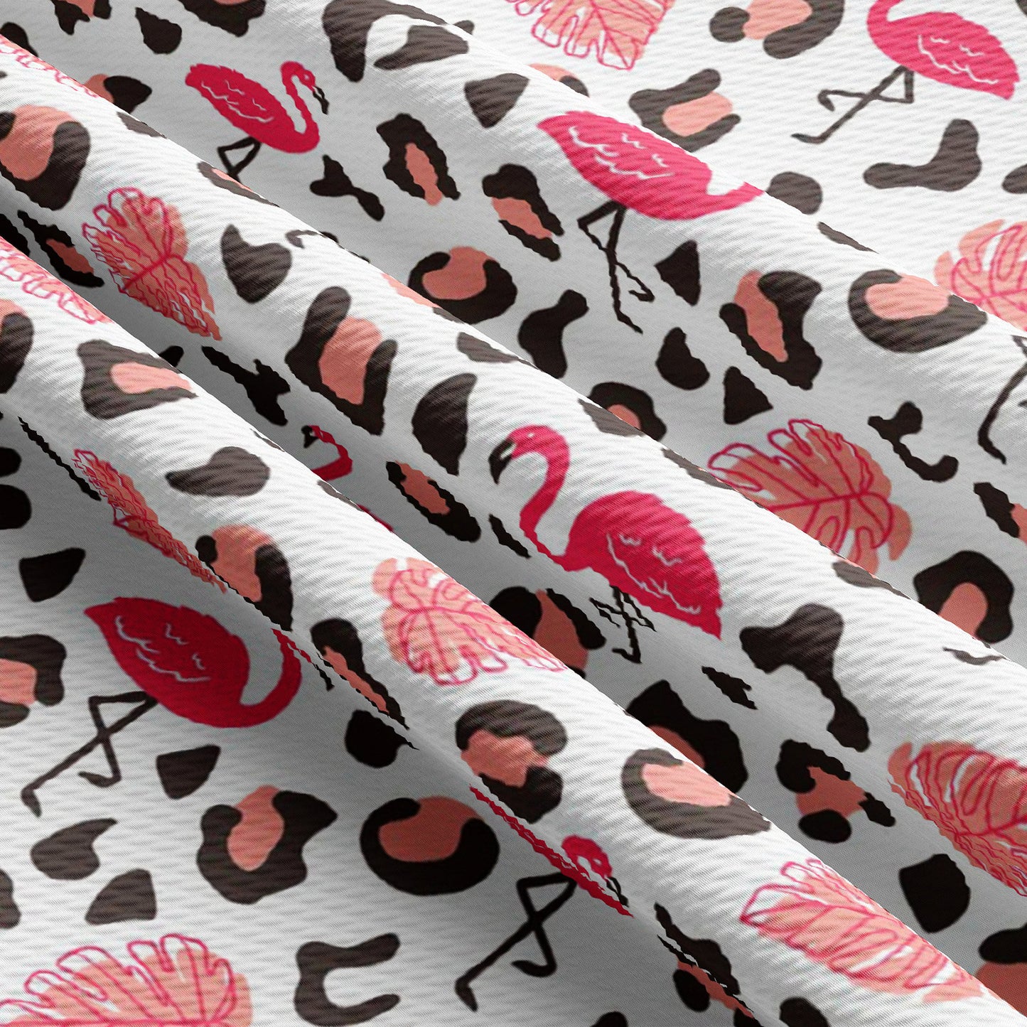 Flamingo Cheetah  Bullet Textured Fabric by the yard AA1632