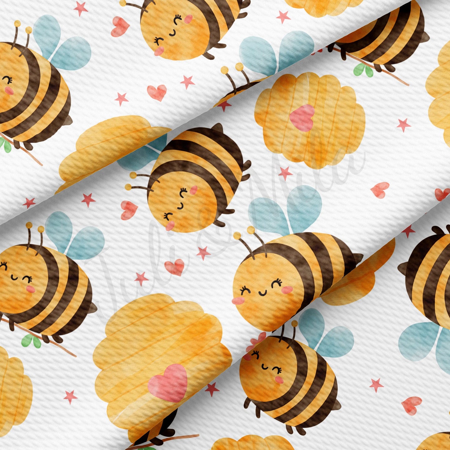 Bees  Bullet Textured Fabric by the yard AA1638