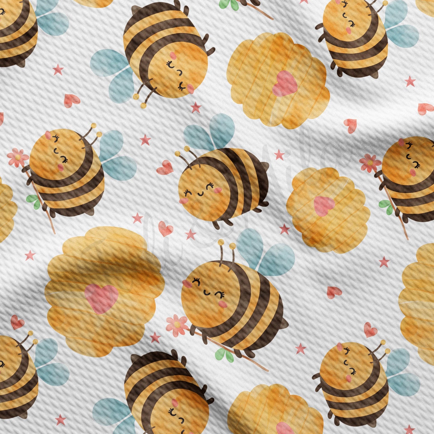 Bees  Bullet Textured Fabric by the yard AA1638