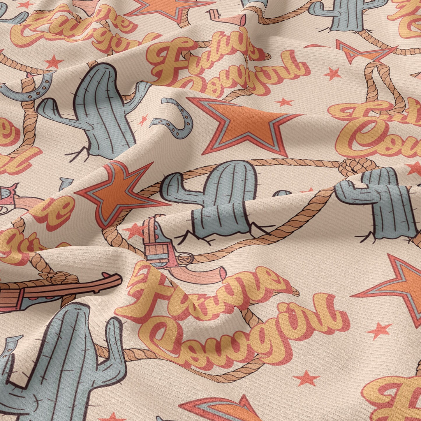 Future Cowgirl Rib Knit Fabric RBK1587