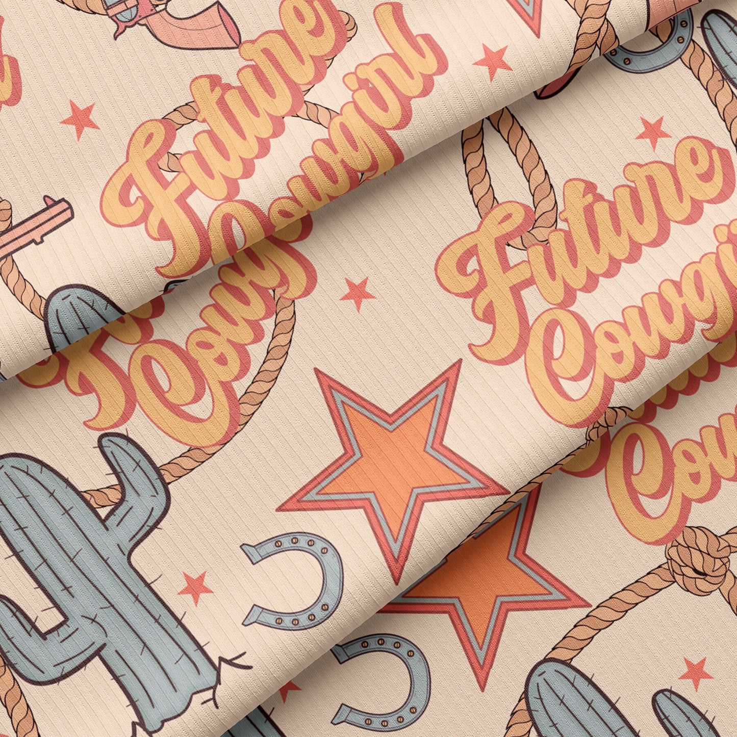 Future Cowgirl Rib Knit Fabric RBK1587