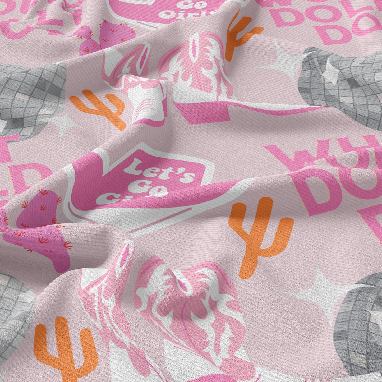 What would Dolly do Rib Knit Fabric RBK1594