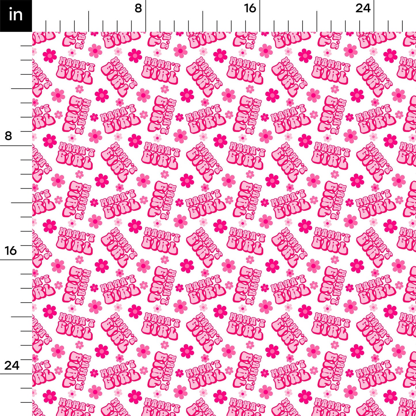 Mamas Girl Rib Knit Fabric  RBK1599