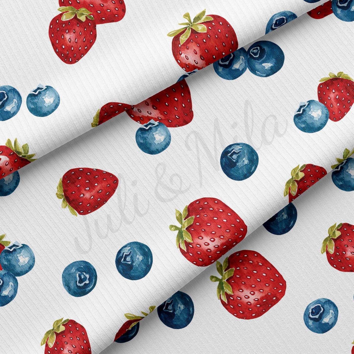 Rib Knit Fabric RBK1628 4th of July Patriotic