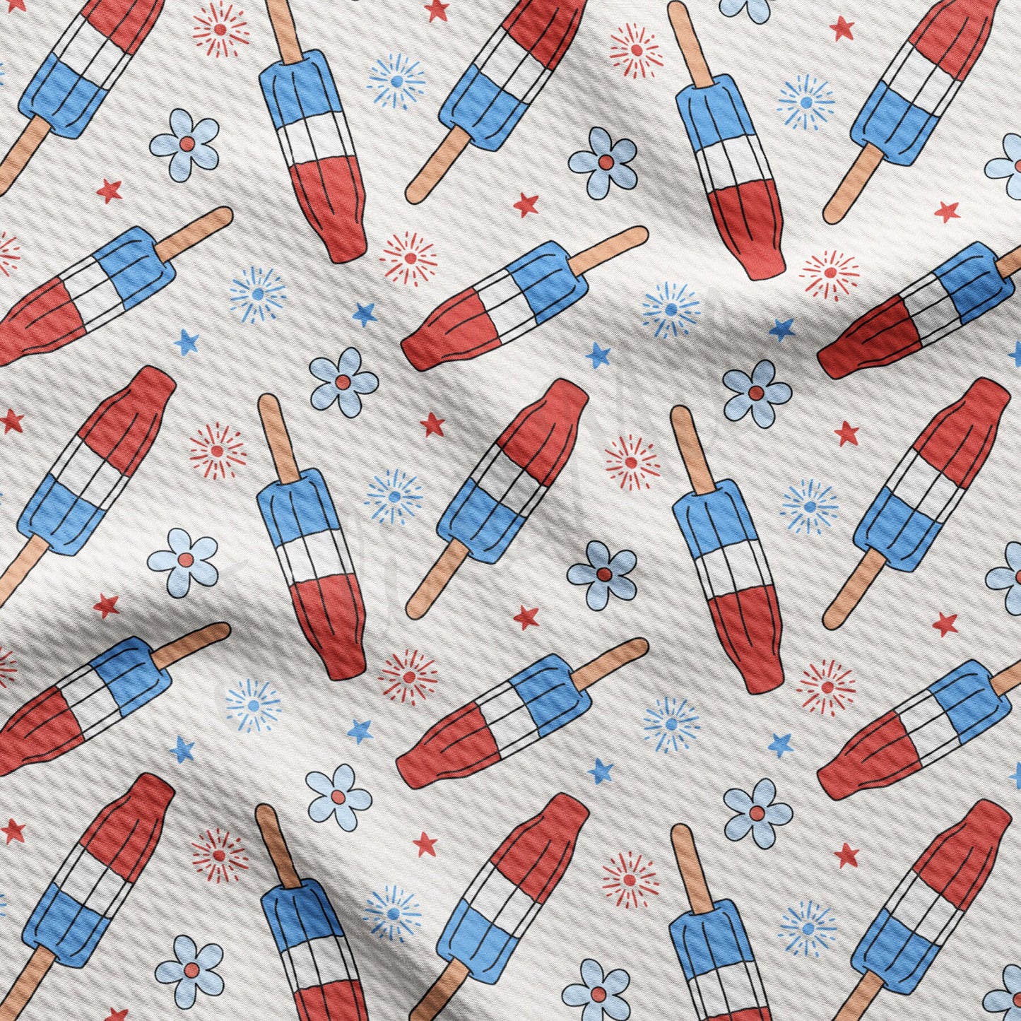 4th of July Bullet Textured Fabric  AA1741