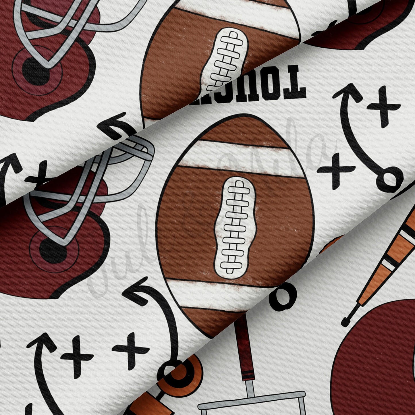 Football Bullet Textured Fabric AA1653