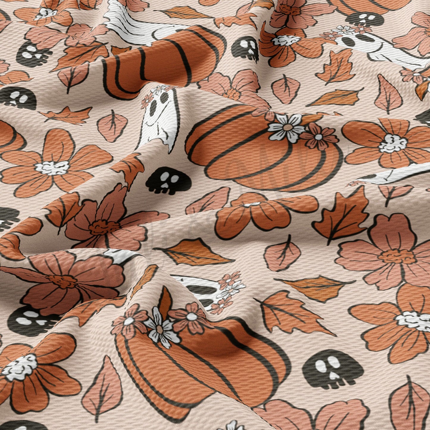 Fall Pumpkin  Bullet Textured Fabric  AA1686