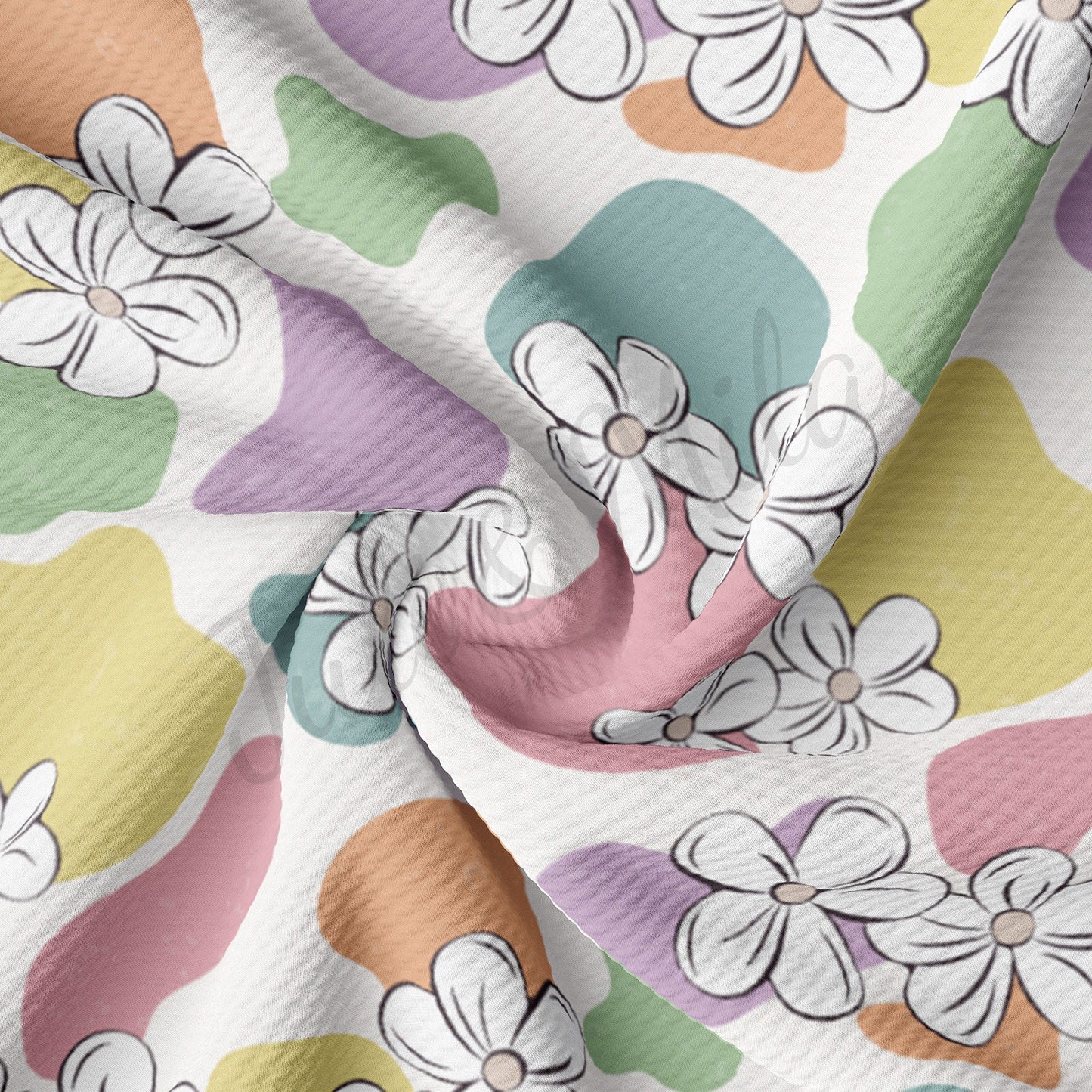 Floral  Bullet Textured Fabric  AA1689